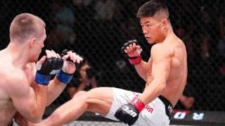 【UFC】中村倫也、三日月蹴りからの追撃で“62秒”KO勝ち　堀口恭司も愛弟子の勝利にガッツポーズで咆哮「思いっきり刺さってる……」