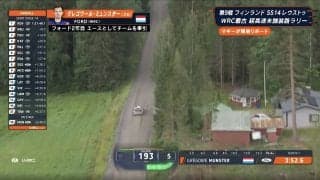 表示された「MAX SPEED」 未舗装路で異次元の最高速に放送席も騒然「グラベルで193km/hですよ！」WRC屈指の超高速ラリーで“圧巻光景”