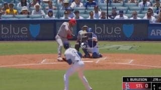 なんだこれは…？ 大谷翔平、エグい160キロ剛速球を“膝元ズバン”「えげつない」相手打者が手も足もでない“見逃し三振”「ビタビタだな」
