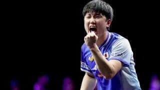 快勝の張本智和、決勝で激突可能性の両雄は「どちらも格上」　日本のエースがアメリカ勢撃破で戴冠に王手【WTTチャンピオンズ横浜】