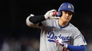 大谷翔平、7試合ぶり193キロ驚愕の46号ソロで注目ルーキーに洗礼　ドジャース移籍後通算100本塁打到達＆年間54本ペース