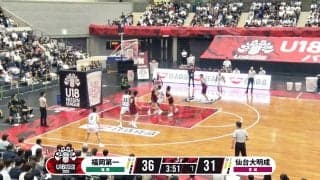 まるで河村勇輝！福岡第一の控えPG、アリーナを沸かせたノールック神パス→豪快スラムダンクをアシスト