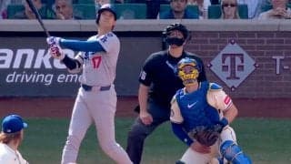 一体、何が起きた…？ 大谷翔平に「ドン引き」 “60発男”の前で豪快弾→捕手の“呆然”リアクションが話題に「あの球でこのホームラン」