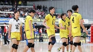 3回戦敗退の鎮西高、春高へ収穫　バレー全日本選手権