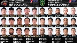 開幕2連勝はどっちだ？「東京サントリーサンゴリアス×トヨタヴェルブリッツ」！ジャパンラグビーリーグワン2025－26第2節