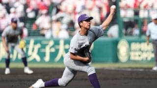 花巻東の萬谷は武器の変化球の「キレ」は健在も、直球にやや課題か【高校野球界の逸材】