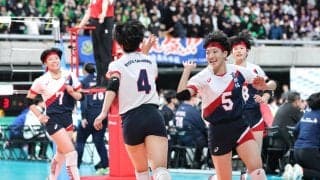 「拾って」「つないで」「打って」京都橘が快勝　エース代役の1年生躍動　春高バレー