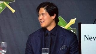 大谷翔平に“珍事”「あくびできないね」　黒スーツで特等席も…ファンそわそわ「気が抜けない」