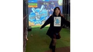 人気アイドルが101キロを“報告”　スカートひらりの1球…笑顔の投球が「カワイイ」