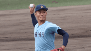 プロ注目の近江・上田は、リーチの長さ生かしたスリークォーター右腕【センバツ出場校の逸材】