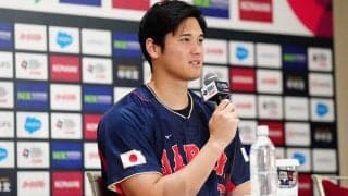 大谷翔平、侍J合流も時差ボケ「頭がぼーっとする」　鈴木誠也と同席会見「戦っていける」