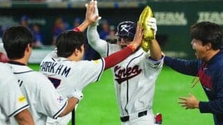 韓国代表キム・ドヨンが逆転2ラン　バルコニー席まで届く特大弾…台湾粉砕に球場騒然