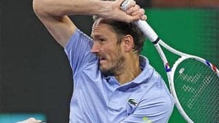  メド 直前に現地入りも初戦快勝 