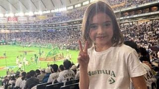 「レッツゴー、ダディー！」で話題の少女が再来日　豪州代表の愛娘、6歳で東京ドームに帰還