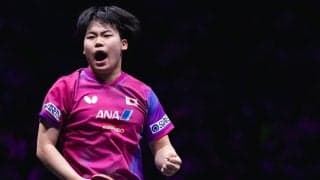 松島輝空、世界王者・王楚欽への雪辱果たし「一番強い選手に勝ててうれしい」　中国撃破のサウスポーが会心勝利に喜び【WTTチャンピオンズ重慶】