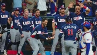 米国歓喜の勝利　ジャッジは手を上げハグ、ウィット感情爆発…ドミニカナイン怒り