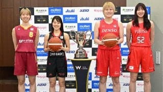 Wリーグプレーオフ開幕へ向け記者会見が開催…女子日本代表の宮澤夕貴や髙田真希らが意気込みを語る