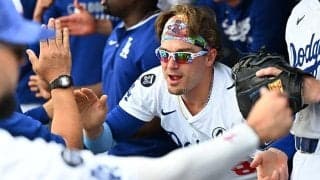 ド軍内野手が“変貌”「めっちゃ格好いい」　佇まいにファンの視線釘付け「超似合ってる」