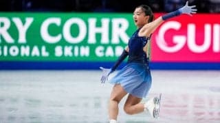「さすが期待を裏切らない」坂本花織、ブルーのドレスで“謎ダンス”披露　ISUが映像公開「世界はすでにKAORIロス」と別れを惜しむ