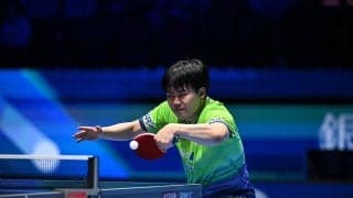 松島輝空、台湾エース・林昀儒とのフルゲーム激闘制す　サウスポー対決に初勝利の18歳が快進撃で優勝に王手【ITTF男女ワールドカップ】