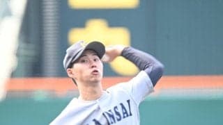 【大学野球】プロ注目の関大・米沢友翔、１安打13奪三振完封で初勝利「素直に嬉しい」９球団視察