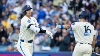 大谷翔平、第４打席は２死一、三塁の好機で迎えるも見逃し三振　走者返せず