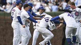 鈴木誠也、無安打も２四球でつなぐ　カブスは５点ビハインド追い付き、サヨナラ勝ち