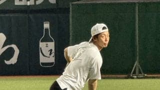 【ソフトバンク】亀裂骨折の今宮健太マシン打撃＆投球「今日の段階ではできる」動けるアピール