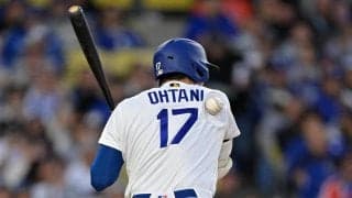 大谷翔平、第３打席は一ゴロ　右肩甲骨に死球受けた第１打席で連続試合出塁を「47」に