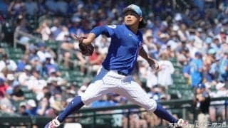 今永昇太が今季初勝利。『26』の空振りを奪い、ダルビッシュ有と並ぶ球団タイ記録