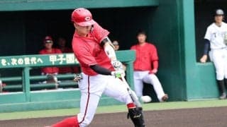【広島】ドラ１平川蓮が実戦復帰　阪神先発門別啓人との04年道産子対決　第１打席で即ヒット