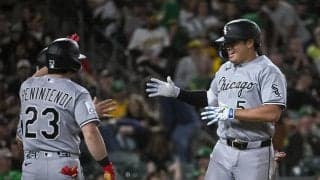 村上宗隆が特大６号満塁弾　158キロの剛速球をバックスクリーン越え　3安打でメジャー初マルチ