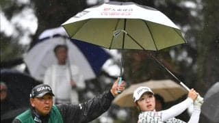 イーグル締めの佐久間朱莉は３位、初日出遅れ「いや～本当に」次はシェブロン選手権で米国初経験