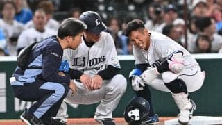 【西武】21日ソフトバンク戦で負傷交代した桑原将志が抹消　実戦復帰まで約１カ月の見込み