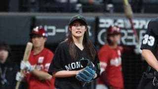 【日本ハム】スノボ金＆銅の村瀬心椛が始球式「緊張するけど楽しんで」ツーバウンドでミットに