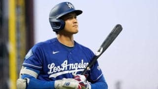 大谷翔平４打数無安打で連続試合出塁が53でストップ　６回無失点好投も勝敗なし、ド軍は連敗