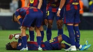 バルサFWヤマル、セルタ戦で左足大腿二頭筋負傷　今季絶望もW杯には出場できる見込み