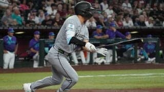 村上宗隆６戦連発ならずも１安打　一、二塁間へ痛烈な打球を横っ跳びで好捕するファインプレーも
