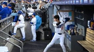 大谷翔平11打席連続で凡退　２打席目は３回無死一、二塁の好機でチェンジアップを空振り三振