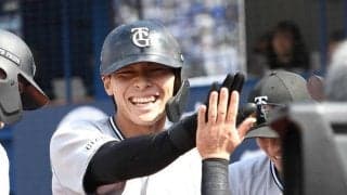 巨人・平山　プロ１号「マックス」一撃が左中間にズドン　３月まで育成選手「がっつく気持ち」でチャンスつかむ