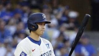 大谷翔平　冷静に四球選んで２打席連続出塁　鈴木誠也にジェスチャー送る→顔をそむけられるシーンも