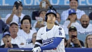 大谷翔平６号ソロ　左中間への一発に確信歩き　６０打席ぶりアーチ　解説者は絶賛「難しいインコース低め。大谷らしい方向にホームランが出た」ドジャース連勝