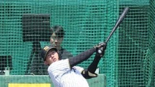 阪神　立石がフリー打撃再開、４１スイングで５発