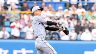 【阪神】今季初スタメン熊谷敬宥が好守備　サンタナの二遊間ゴロを逆シングルでジャンピンスロー