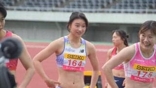 【陸上】女子100ｍ障害Ｖの田中佑美　目標タイムは「なるべく速く」鍛えた広背筋もアピール