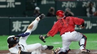 【巨人】平山功太が神走塁　１度は判定アウトもタッチをかいくぐり右手でホームイン