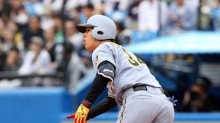 【阪神】筑波大出身のドラ３岡城快生がプロ初安打「ホッとしている気持ちとうれしい気持ち」