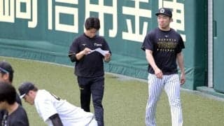 阪神・石井大智　屋外での歩行再開　外野ポール間を２往復　２月に左アキレス腱断裂、復帰へ一歩前進