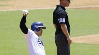 大谷翔平　登板翌日に鮮やか二盗！第２打席できっちりボール球見極めて四球→次打者の初球に完璧スタート　４個目の二盗