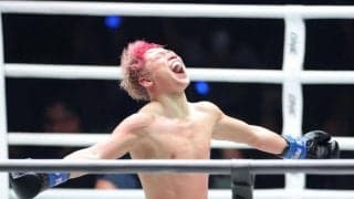 武尊　引退試合有終星　劇的５回ＴＫＯ勝利で男泣き！“ムエタイの伝説”と壮絶打撃戦　ベルト奪取に「うれしいしかない」
